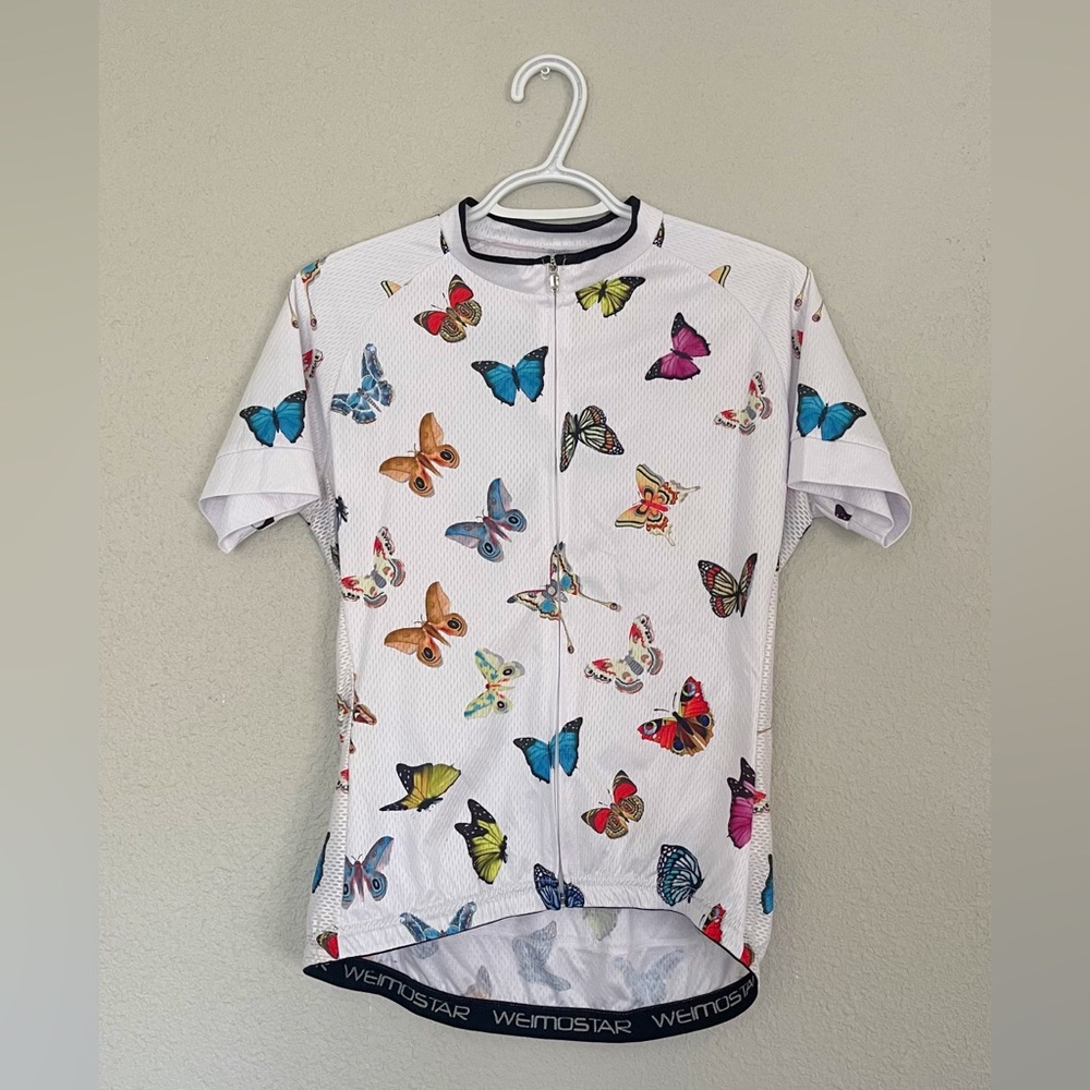 Colorful Butterfly Cycling Jersey